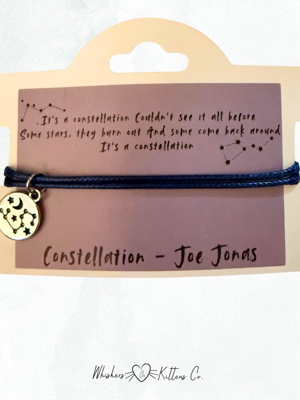 Joe Jonas - Constellation song lyric Bracelet